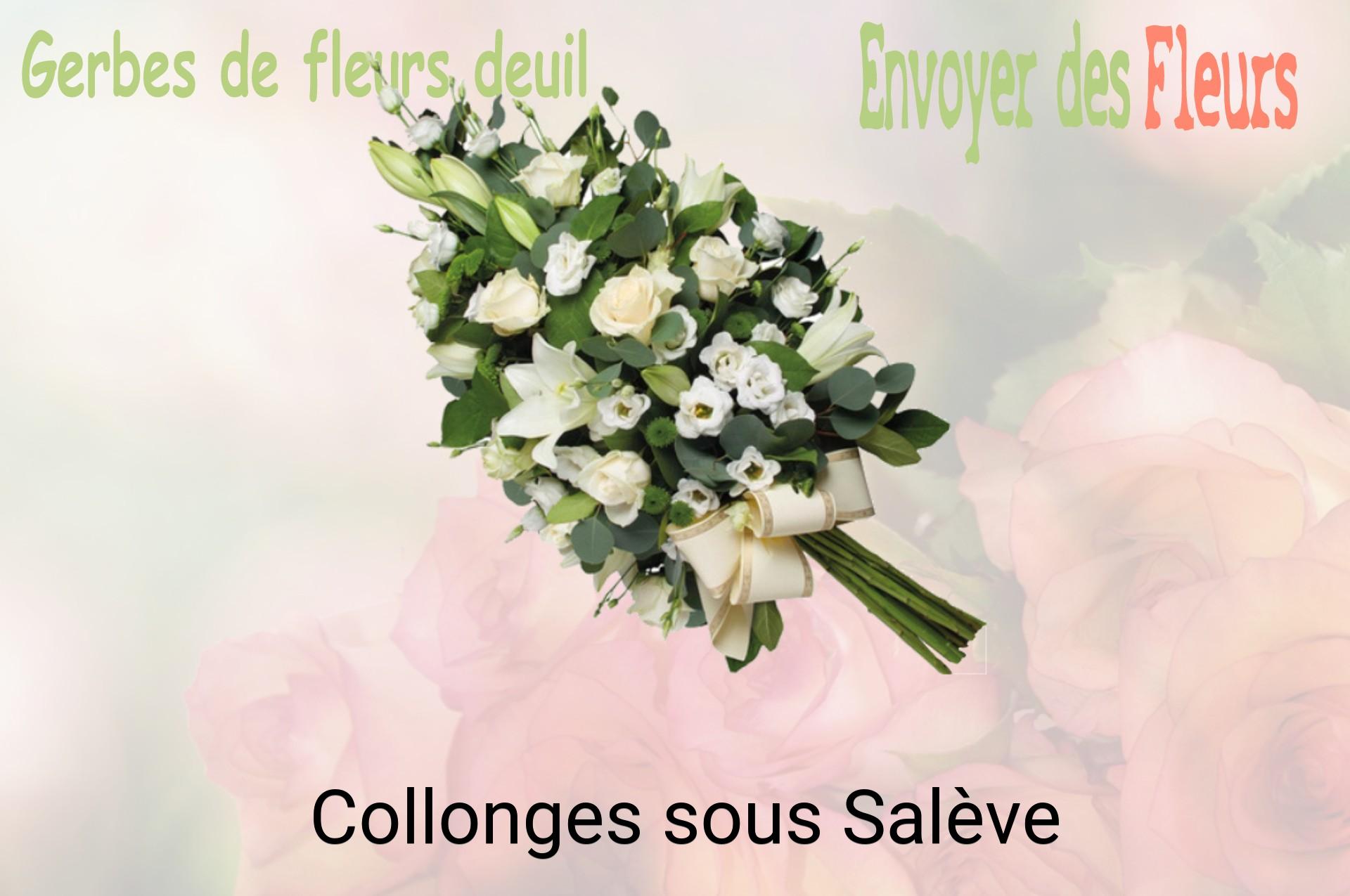 Gerbe de fleurs de deuil livrée à Collonges-sous-Salève